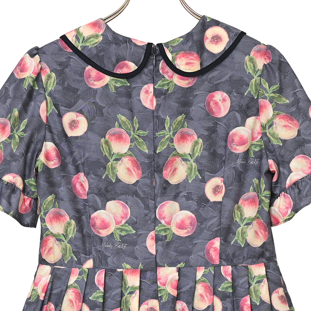 Peach Artラウンドカラーワンピース