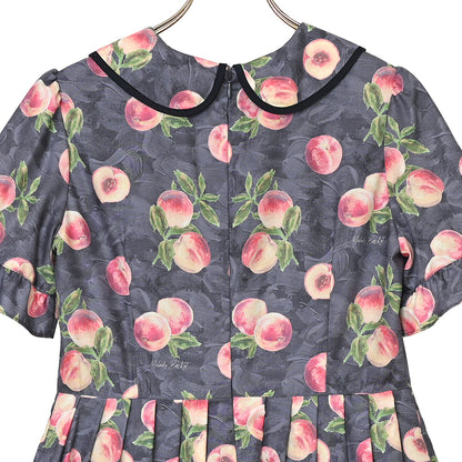 Peach Artラウンドカラーワンピース