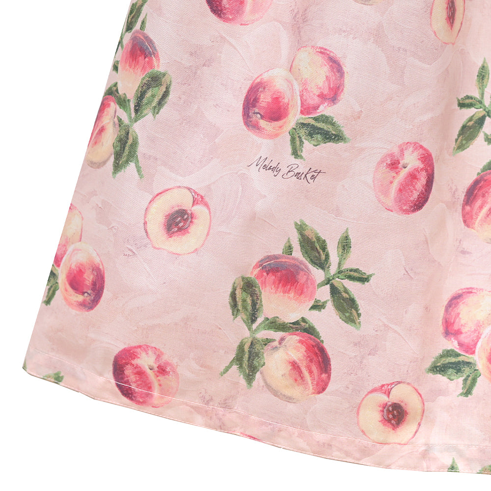 Peach Artラウンドカラーワンピース