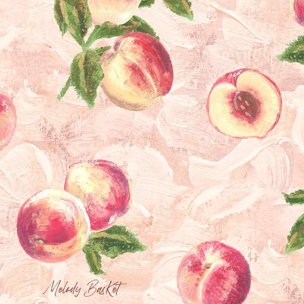 Peach Artラウンドカラーワンピース-Melody BasKet(メロディー