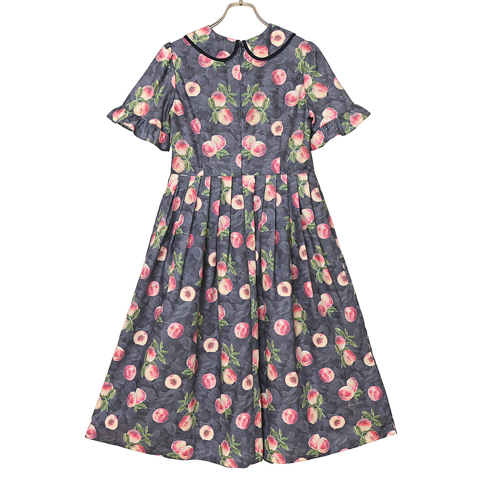 Peach Artラウンドカラーワンピース