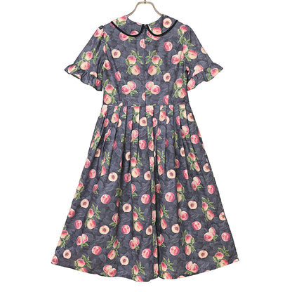 Peach Artラウンドカラーワンピース