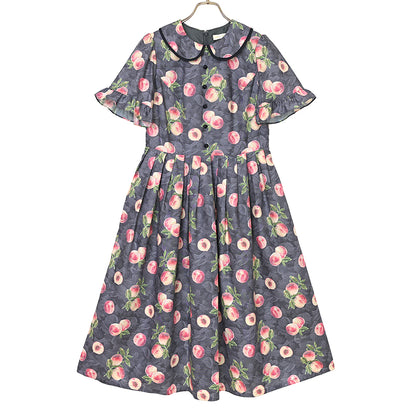 Peach Artラウンドカラーワンピース