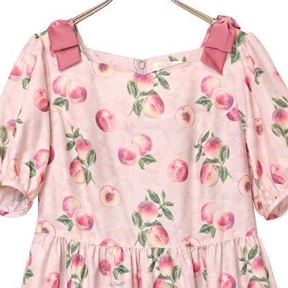 Peach Artショルダーリボンワンピース