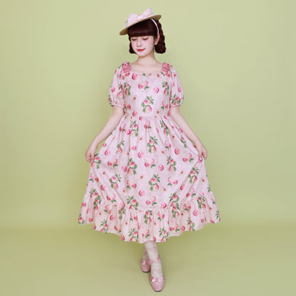 Peach Artショルダーリボンワンピース