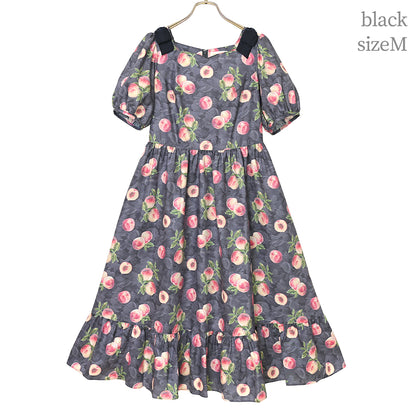 Peach Artショルダーリボンワンピース