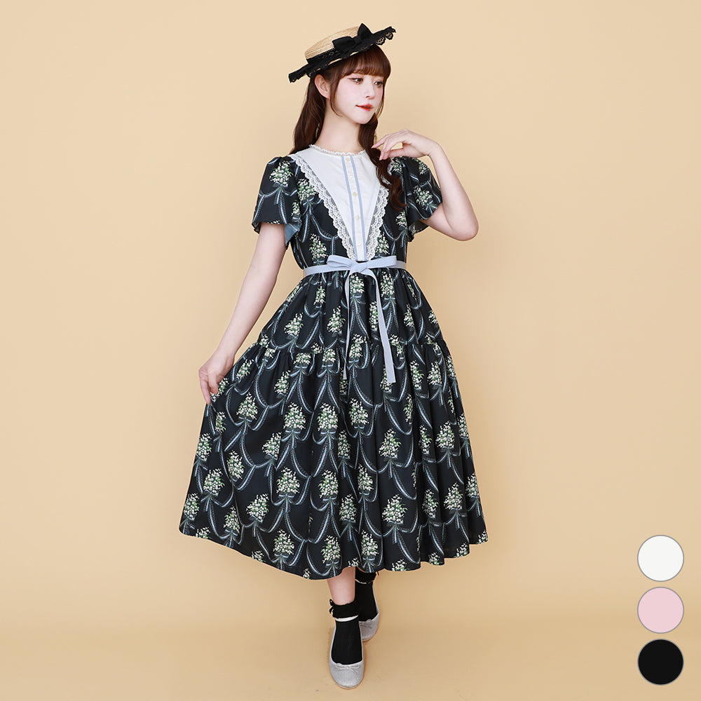 Petit fraisierワンピース　黒 BABY,THE STARS SHINE BRIGHT Petit fraisier ワンピース