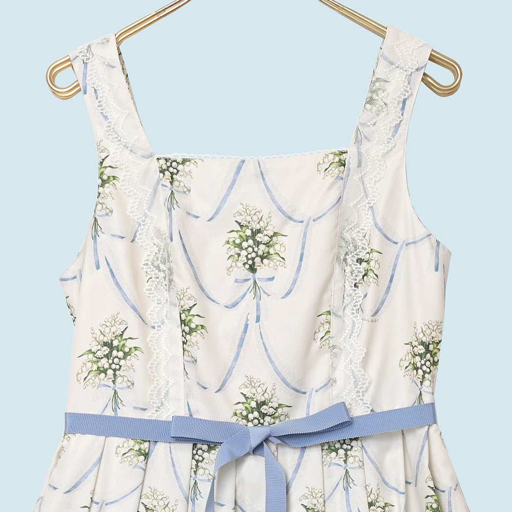 鈴蘭ブーケのジャンパースカート