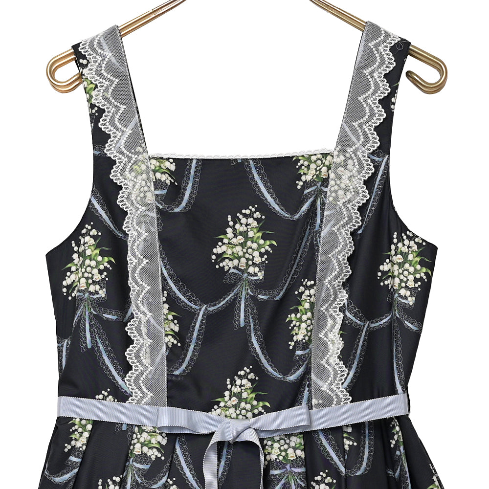 鈴蘭ブーケのジャンパースカート