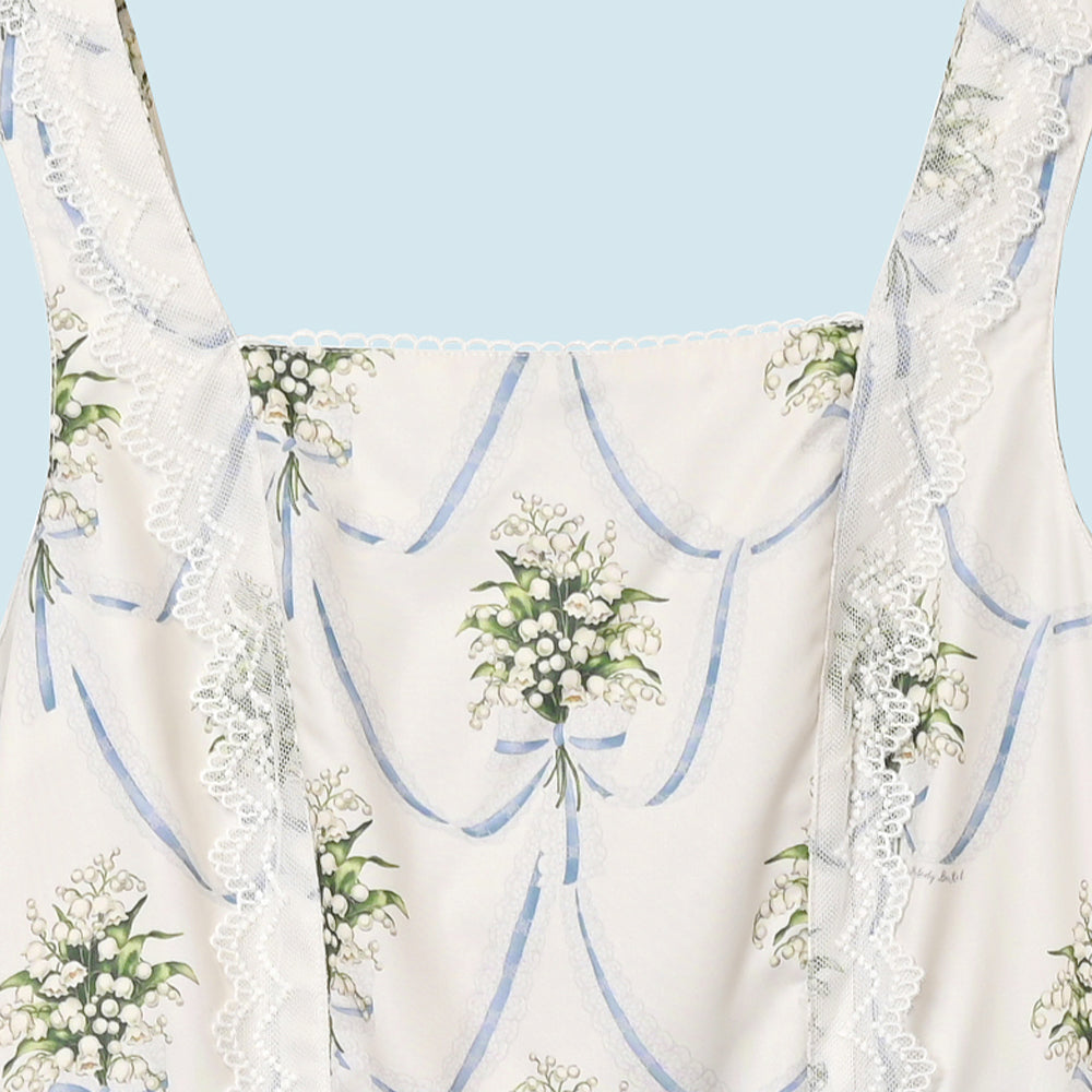 鈴蘭ブーケのジャンパースカート