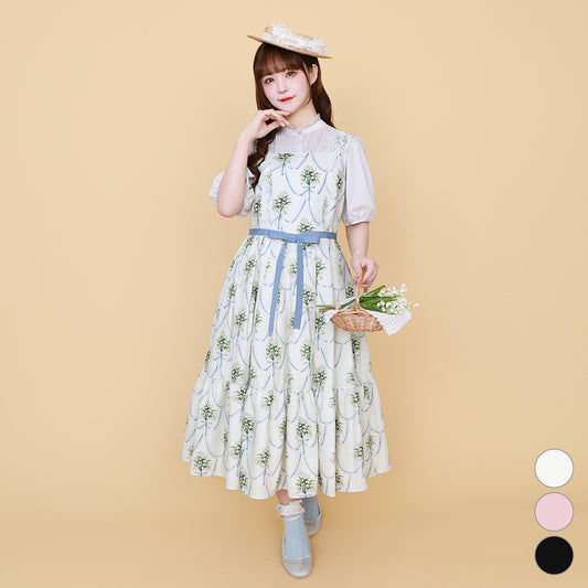 鈴蘭ブーケのジャンパースカート