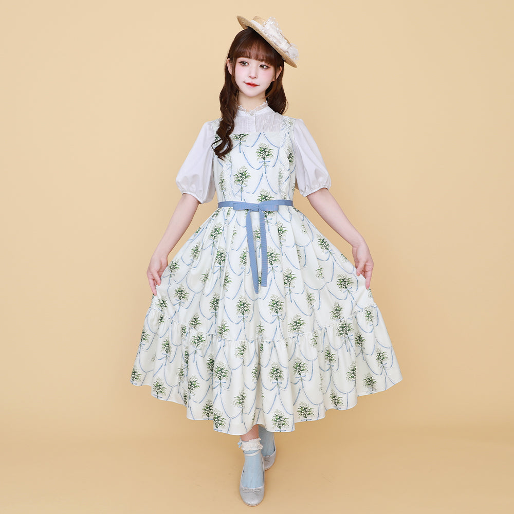 鈴蘭ブーケのジャンパースカート