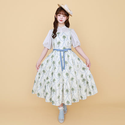 鈴蘭ブーケのジャンパースカート