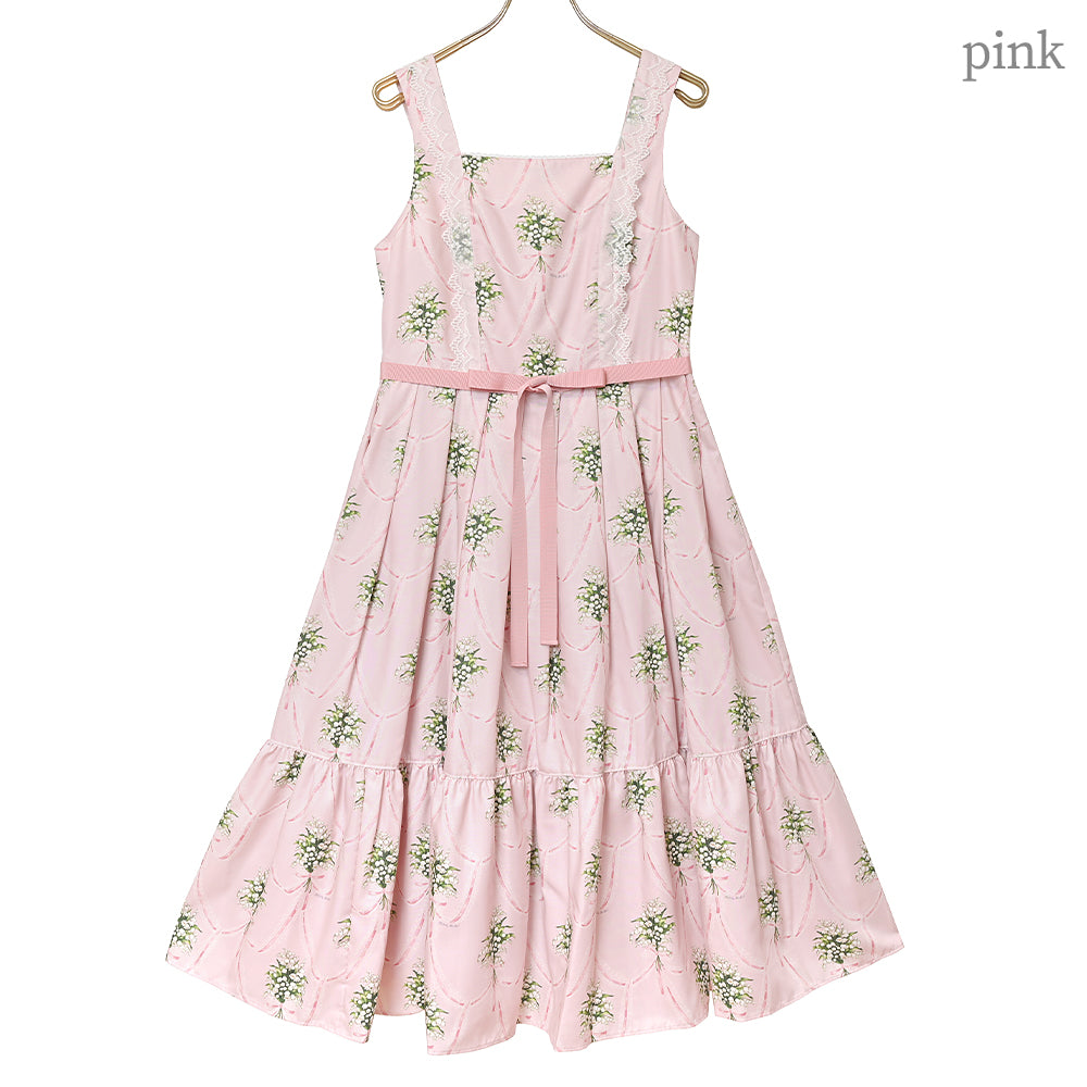 鈴蘭ブーケのジャンパースカート