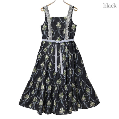 鈴蘭ブーケのジャンパースカート