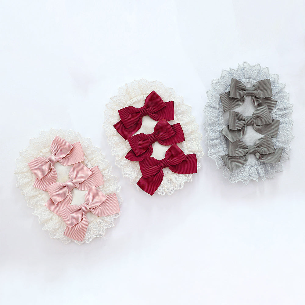 トリプルリボン ヘアクリップ