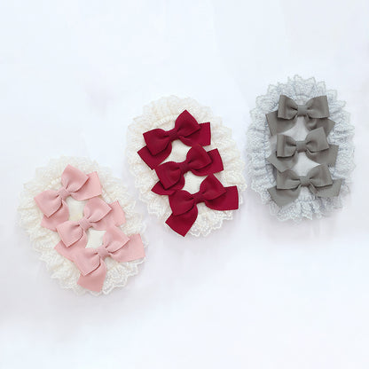 トリプルリボン ヘアクリップ