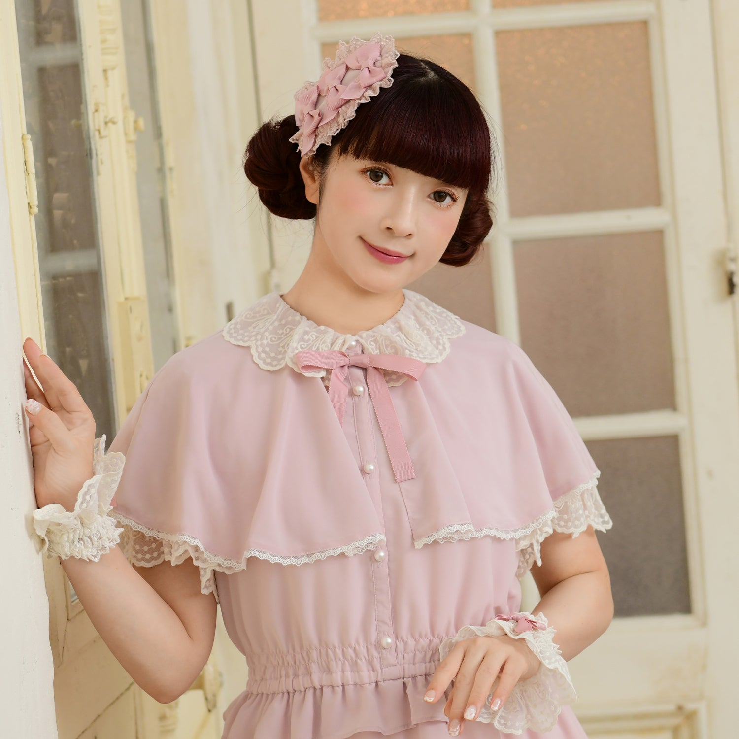 トリプルリボン ヘアクリップ-Melody BasKet(メロディバスケット