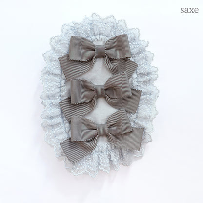 トリプルリボン ヘアクリップ