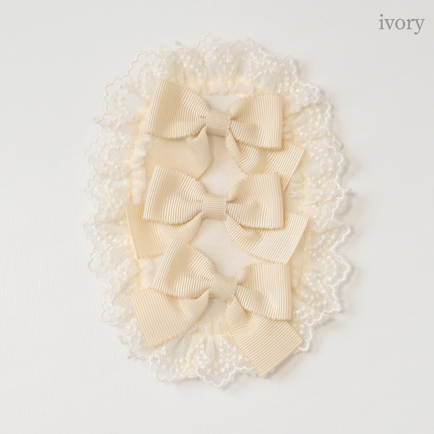 トリプルリボン ヘアクリップ