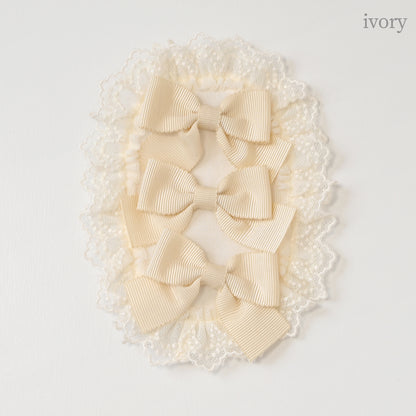 トリプルリボン ヘアクリップ