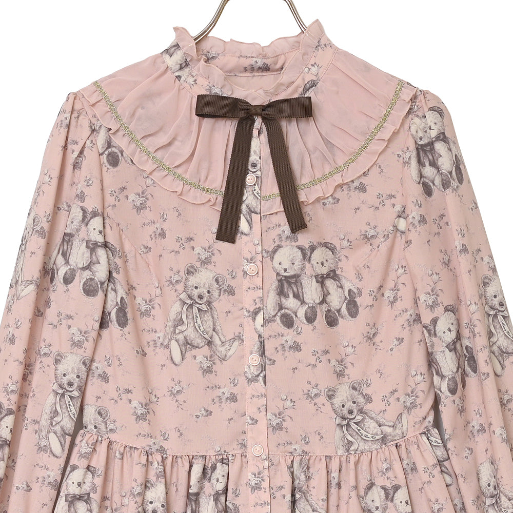 Vintage bear front button dress