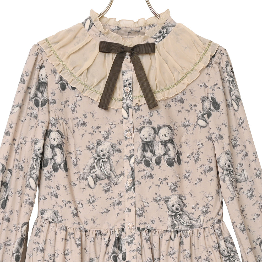 Vintage bear front button dress