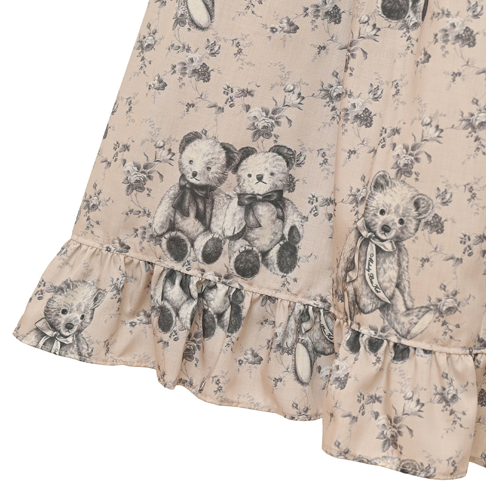 Vintage bear front button dress