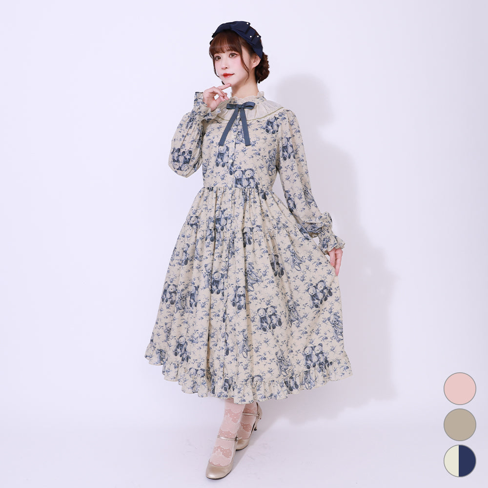 Vintage bear front button dress