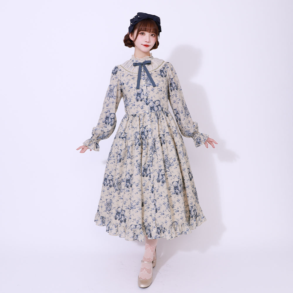 Vintage bear front button dress