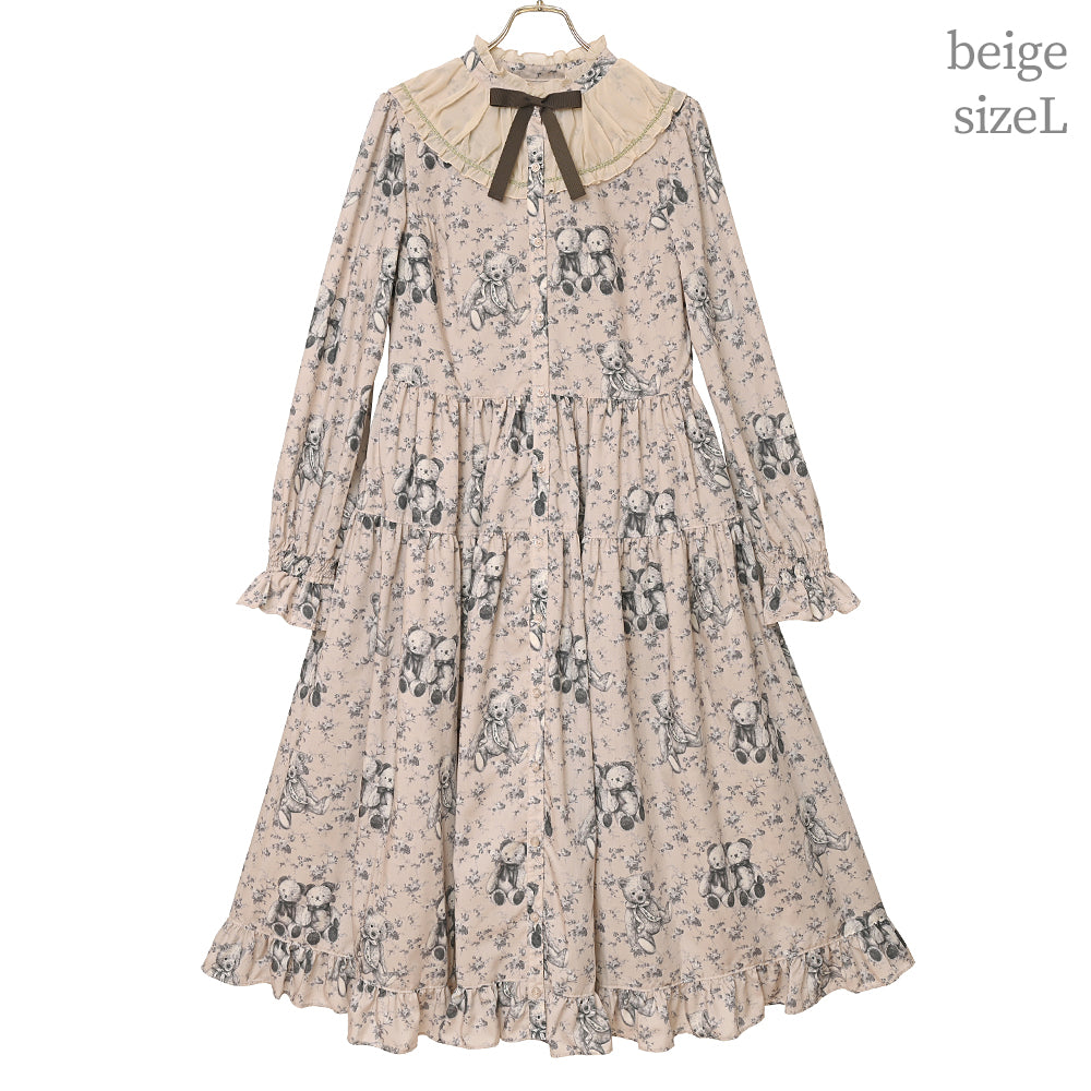 Vintage bear front button dress