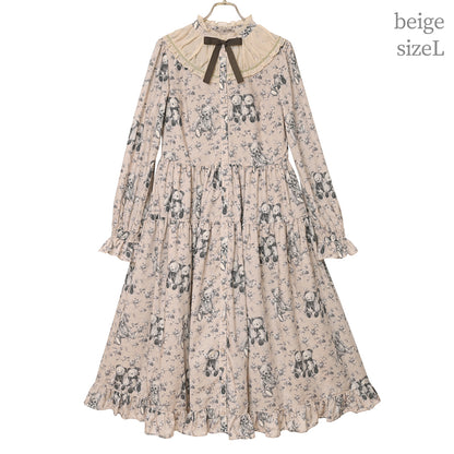 Vintage bear front button dress