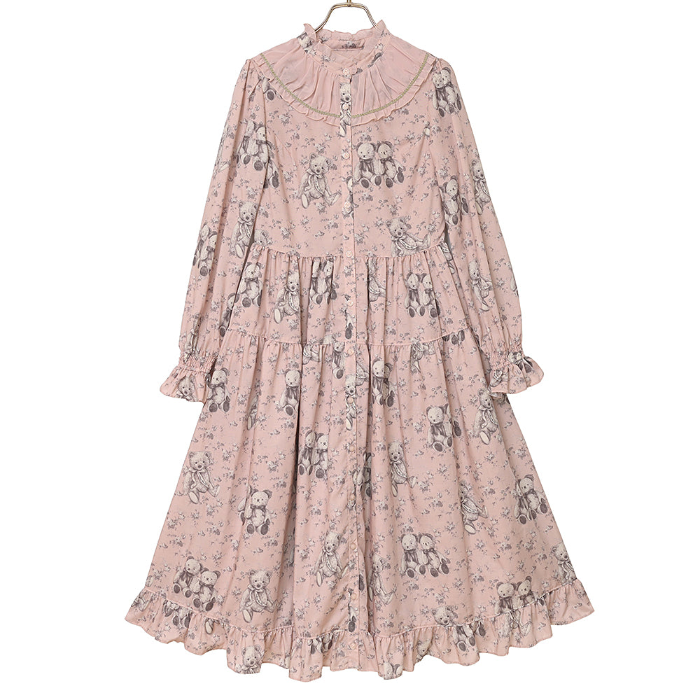 Vintage bear front button dress