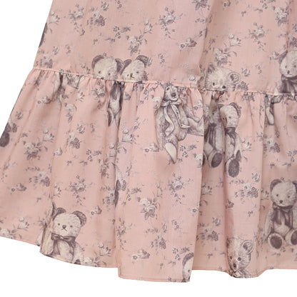 Vintage bearラウンドヨークワンピース