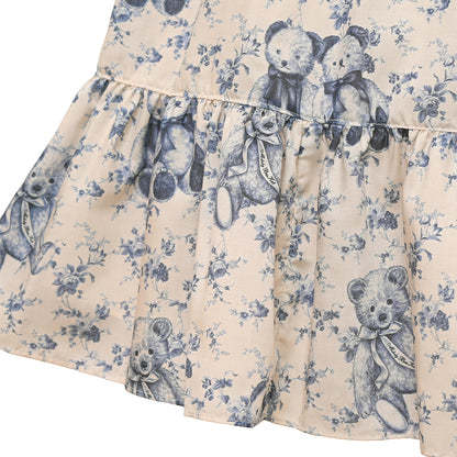 Vintage bearラウンドヨークワンピース