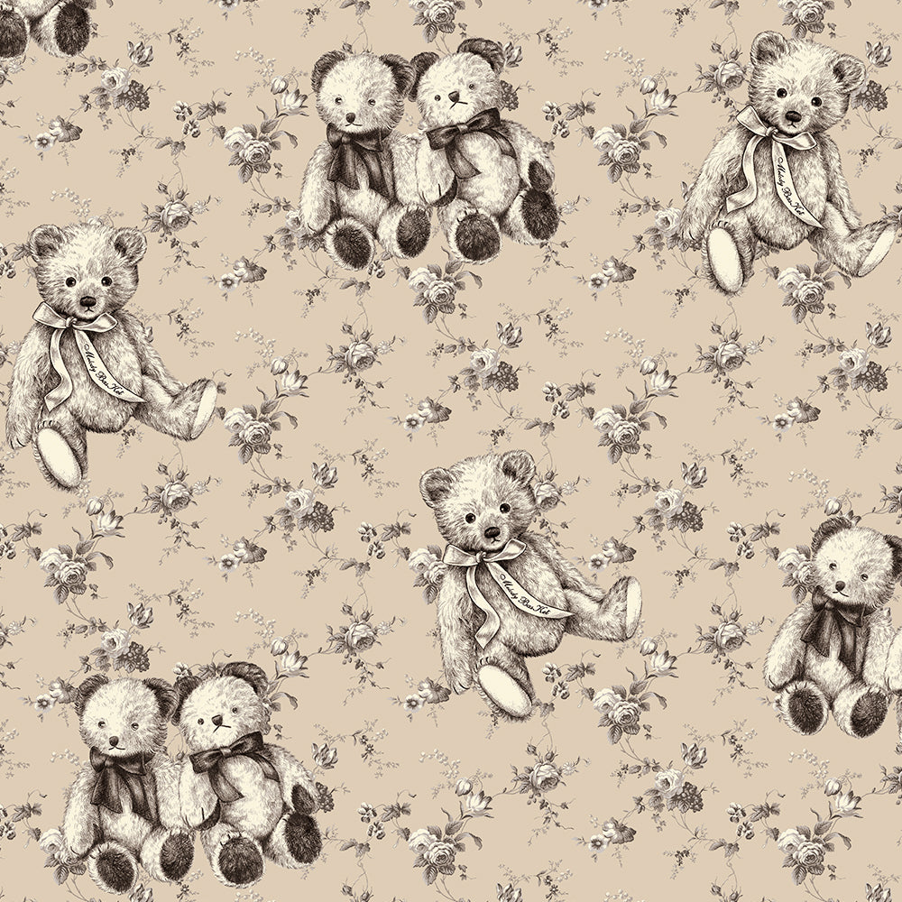 Vintage bearラウンドヨークワンピース