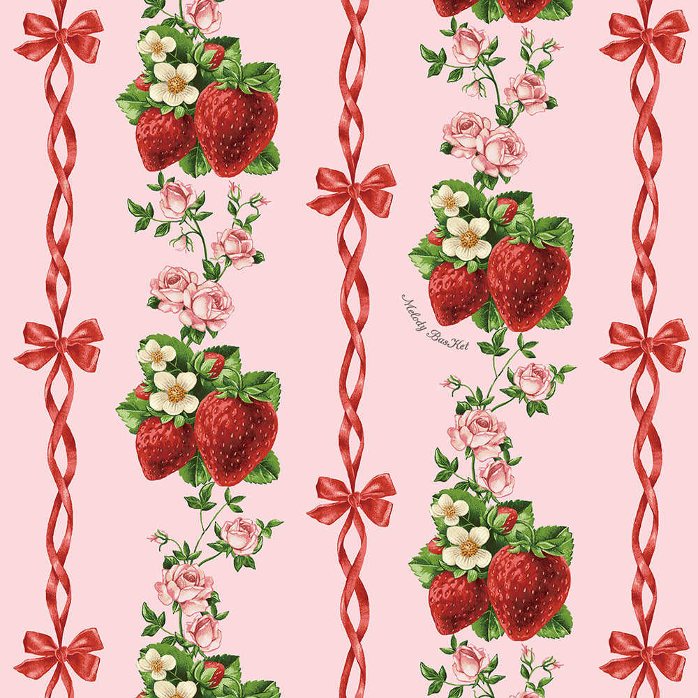 Strawberry Rose front button dress