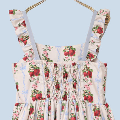 Strawberry Rose  jumper dress