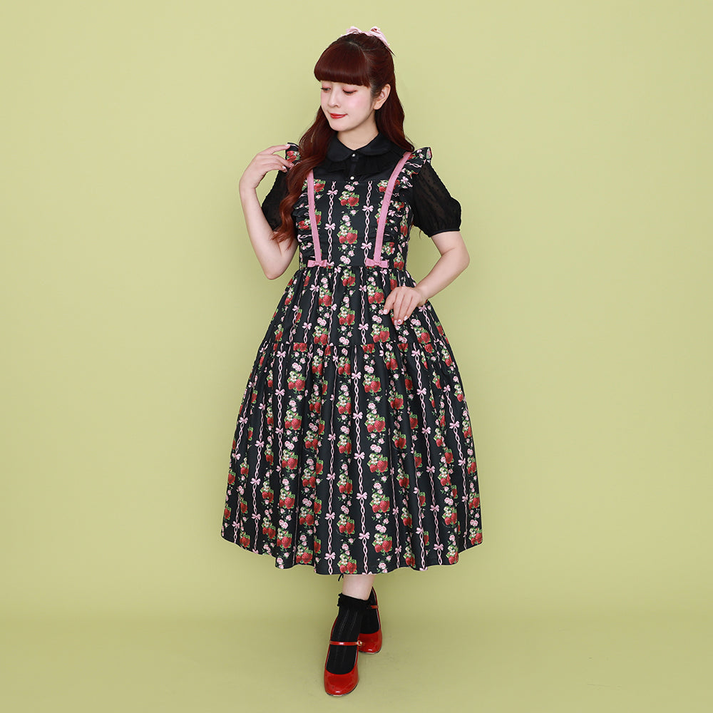 Strawberry Rose  jumper dress