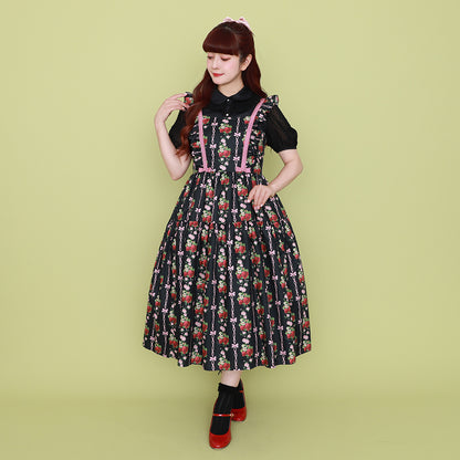 Strawberry Rose  jumper dress