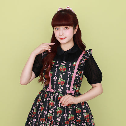 Strawberry Rose  jumper dress