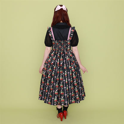 Strawberry Rose  jumper dress