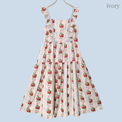 Strawberry Rose  jumper dress