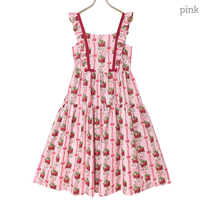Strawberry Rose  jumper dress