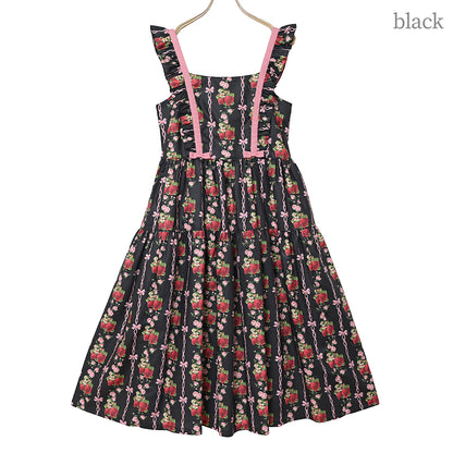 Strawberry Rose  jumper dress