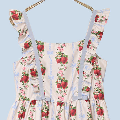 Strawberry Rose  jumper dress
