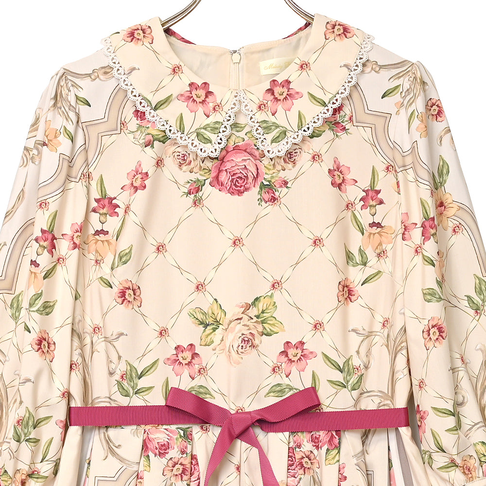 ロゼスカーフワンピース