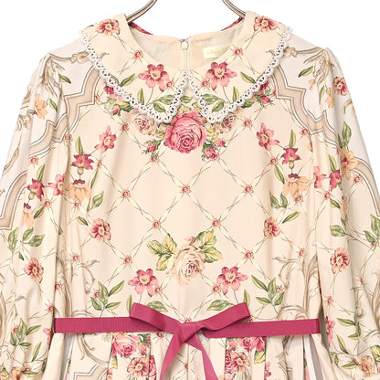 ロゼスカーフワンピース