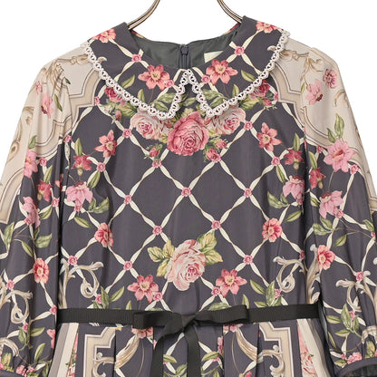 ロゼスカーフワンピース