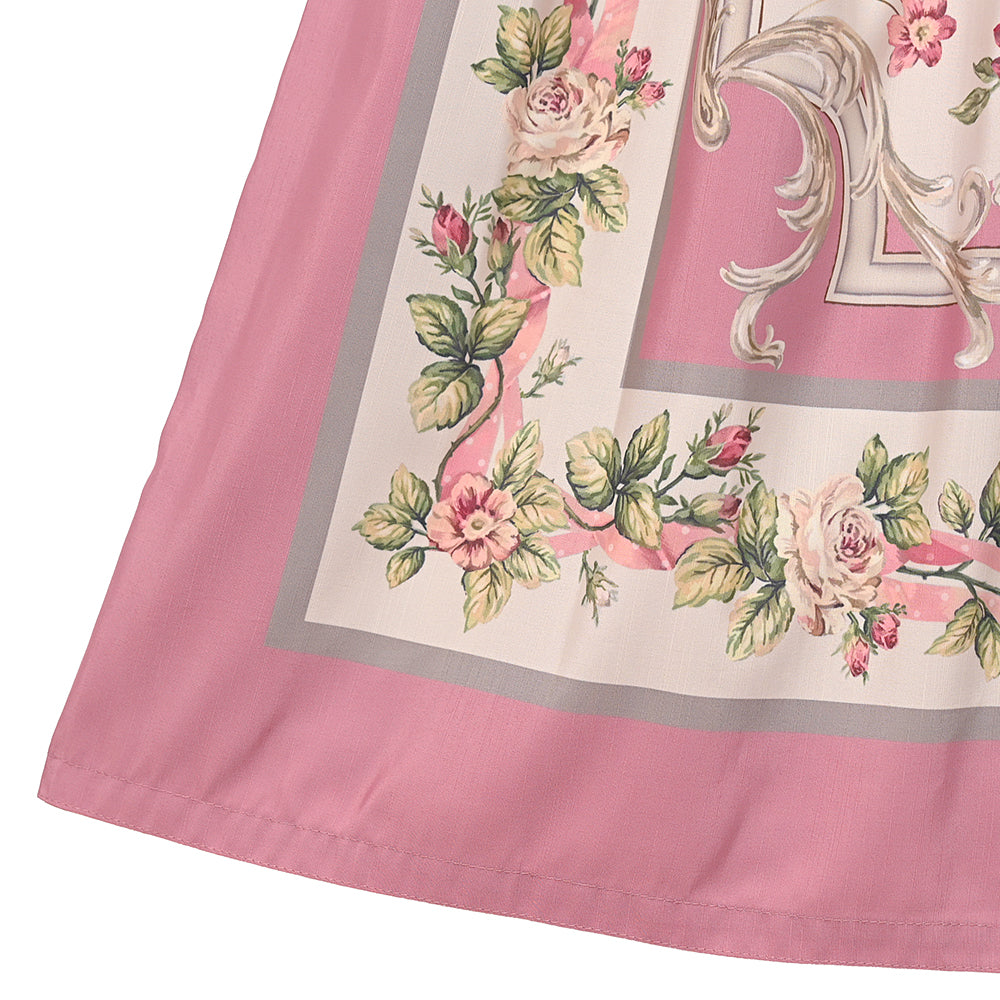 ロゼスカーフワンピース